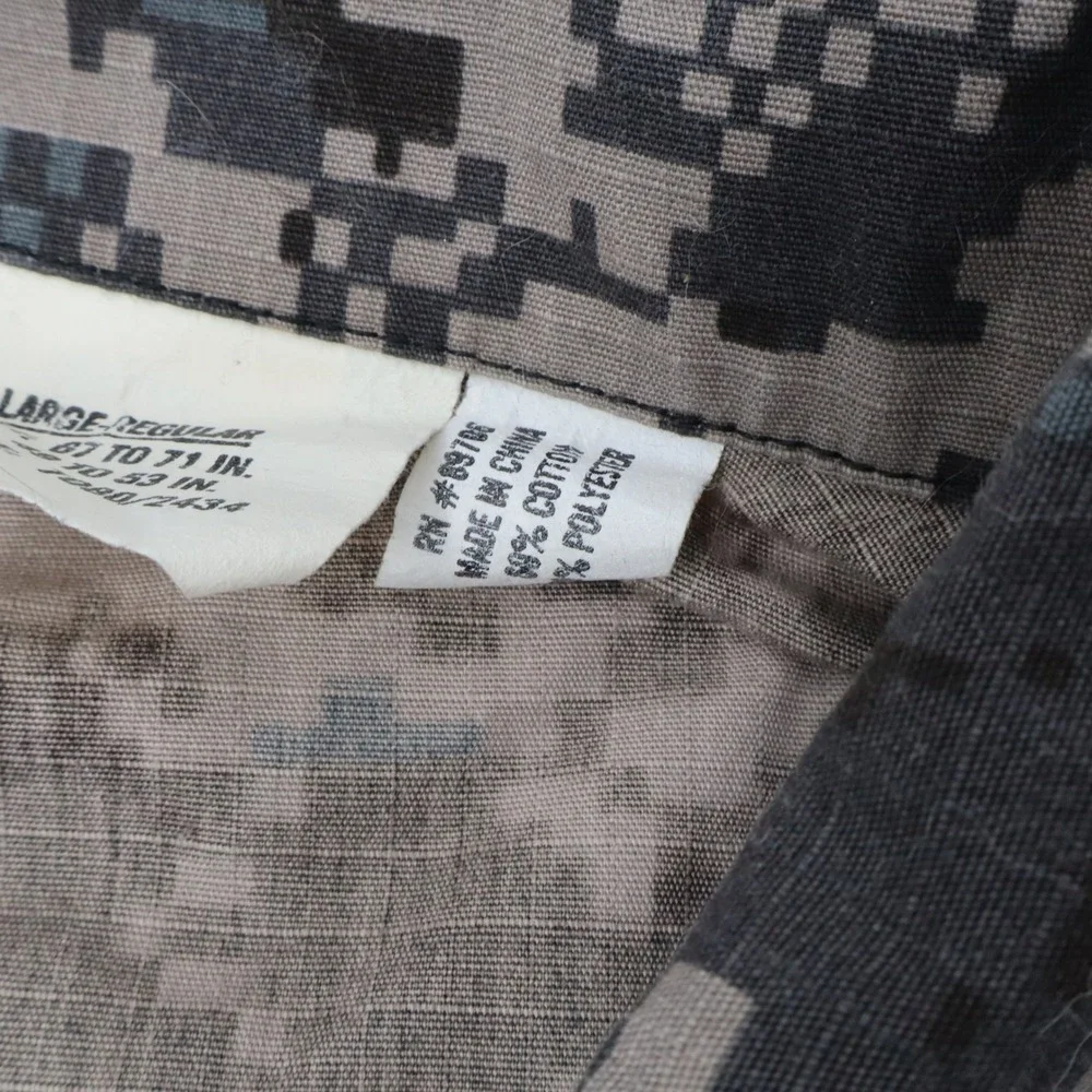 Genuine Gear Combat Coat Mens 2XL Grey Digital Camo‎ Tactical Ripstop Jacket